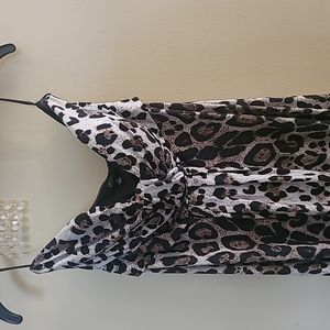 Cheetah print strapless.dress